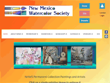 Tablet Screenshot of nmwatercolorsociety.org